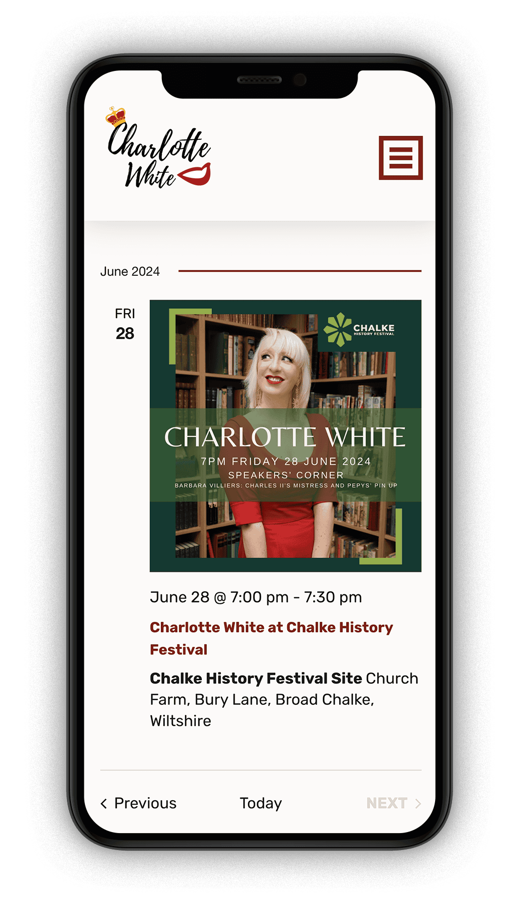 Charlotte White - Website