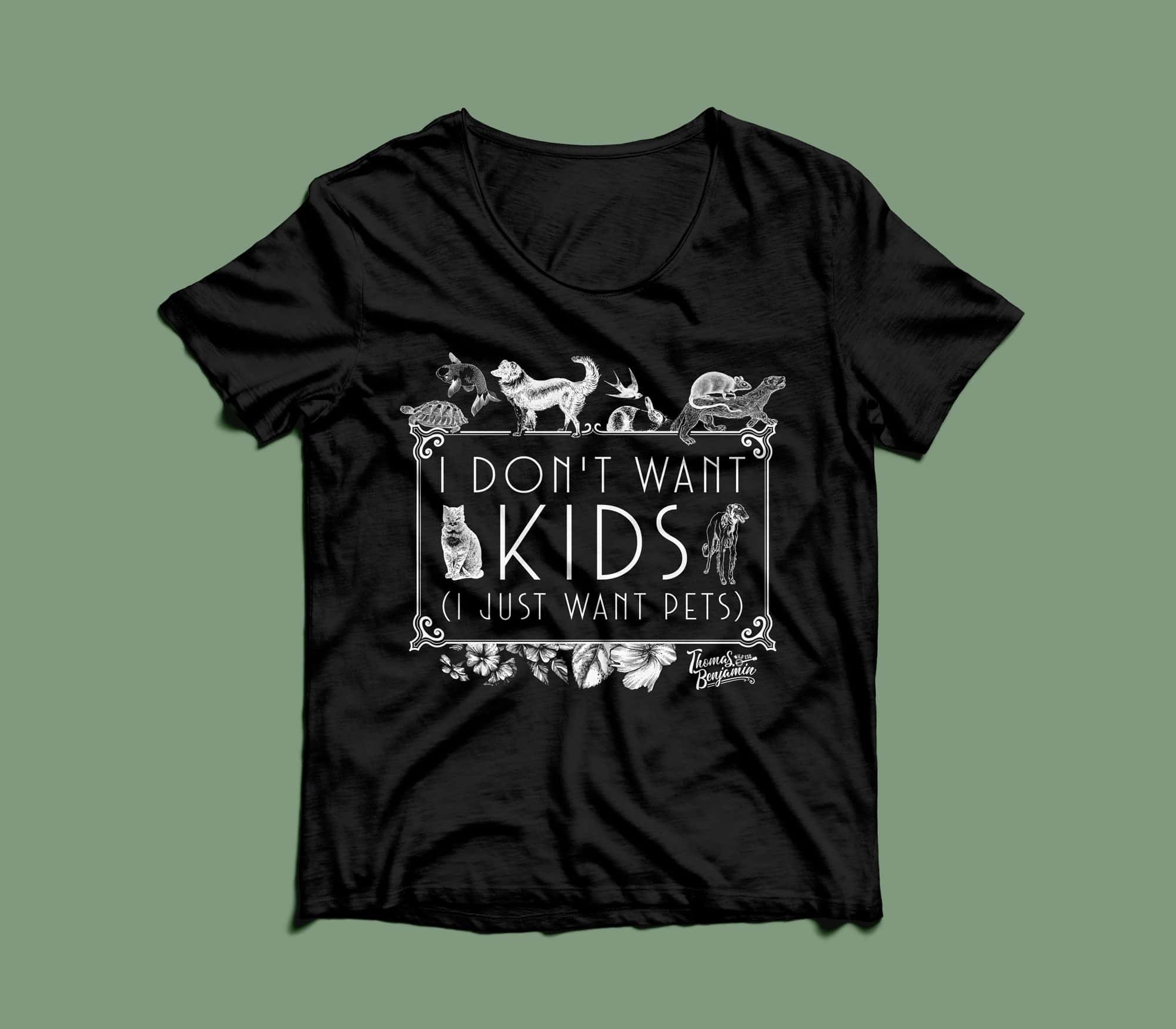 Thomas Benjamin Wild Esq - I dont't want kids - Tshirt