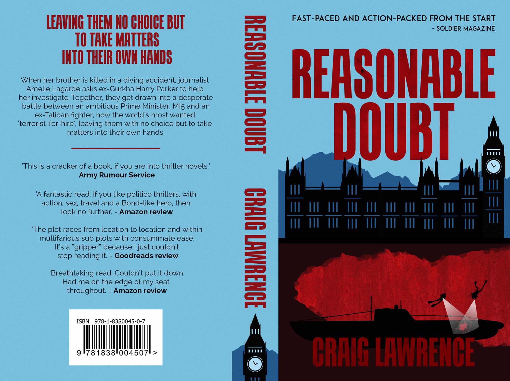 Craig Lawrence – Author - Reasonable Doubt Book Cover